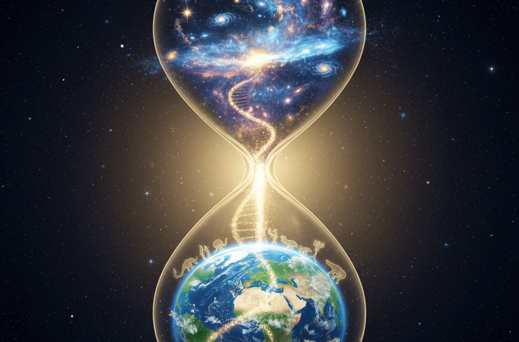 So, how do you answer the question of Evolution for a child? The following is an excerpt from a book I wrote. The title of this book is The Journey Begins…