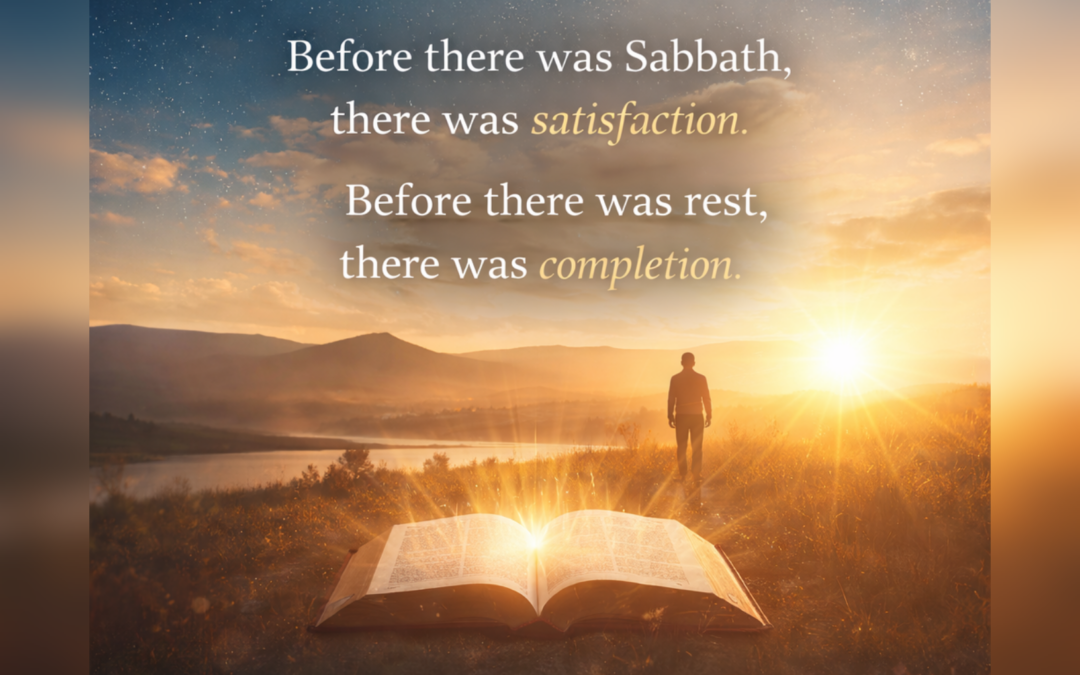 Title: The Sacred Pause: What Genesis 2:1 Teaches Us About True Rest